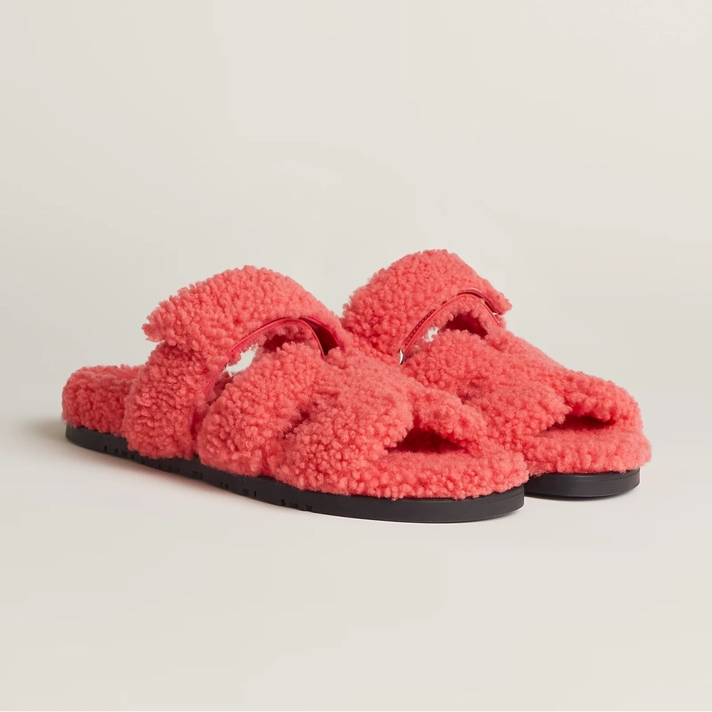 Hermès Chypre Shearling Sandal
